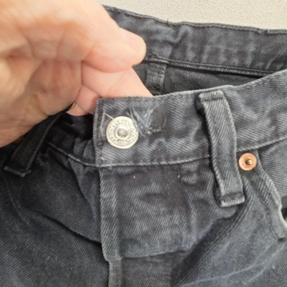 Vintage Levis 501 Jeans Mens‎ Charcoal Straight Button Fly USA 90s Fits 30x30